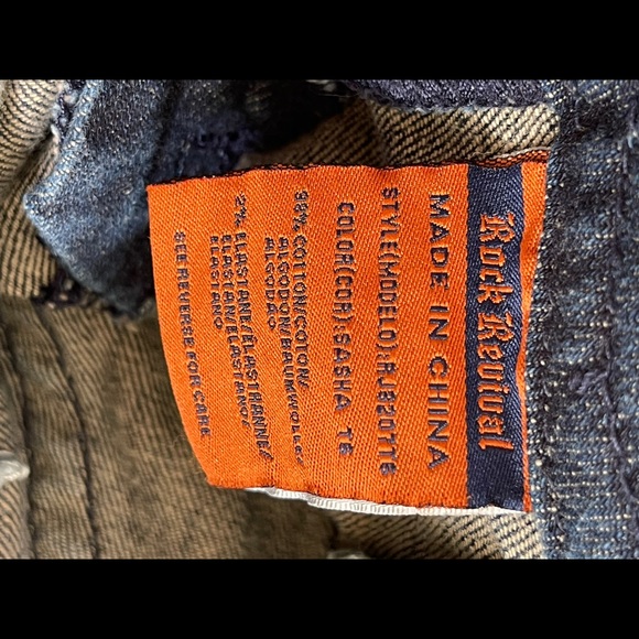 Rock Revival Womens Jeans Sz 27 #RJ820TT6 Sasha - Picture 3 of 9